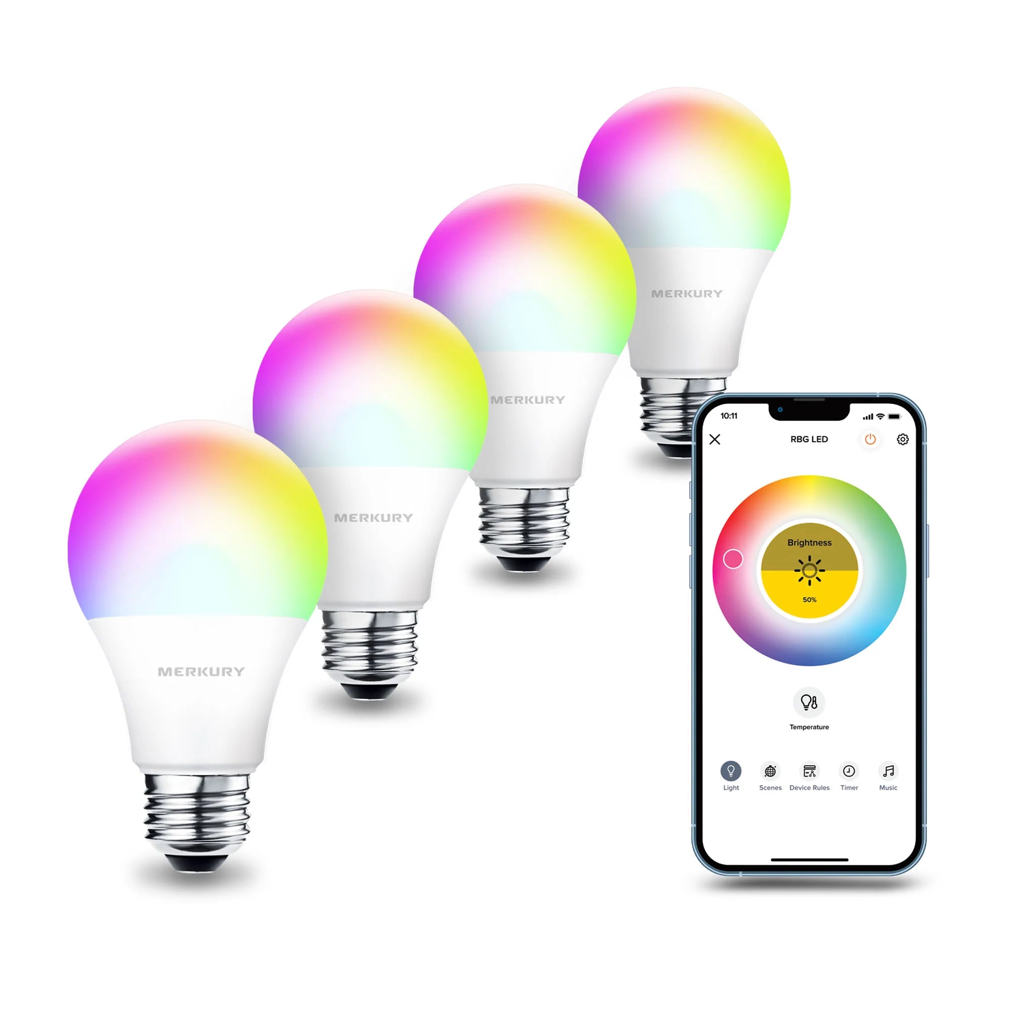 Merkury color discount changing light bulb