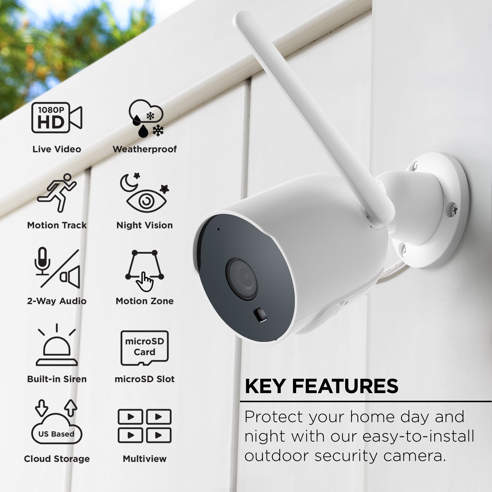 Smart Outdoor Cam (Plug-in)