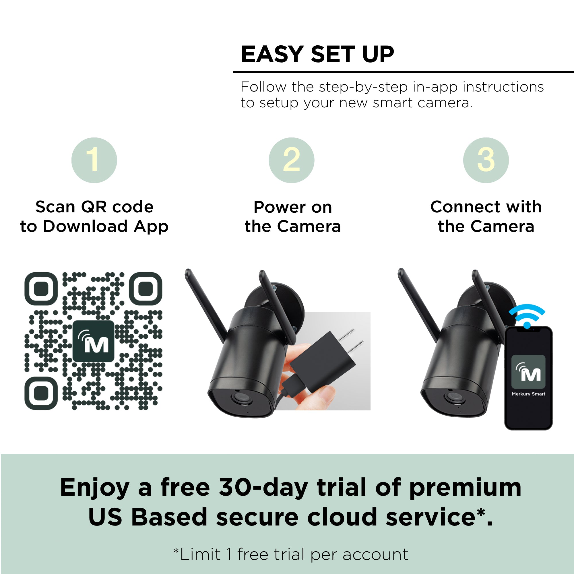 Outdoor Cam (Plug-in) – Merkury Smart - Main Image