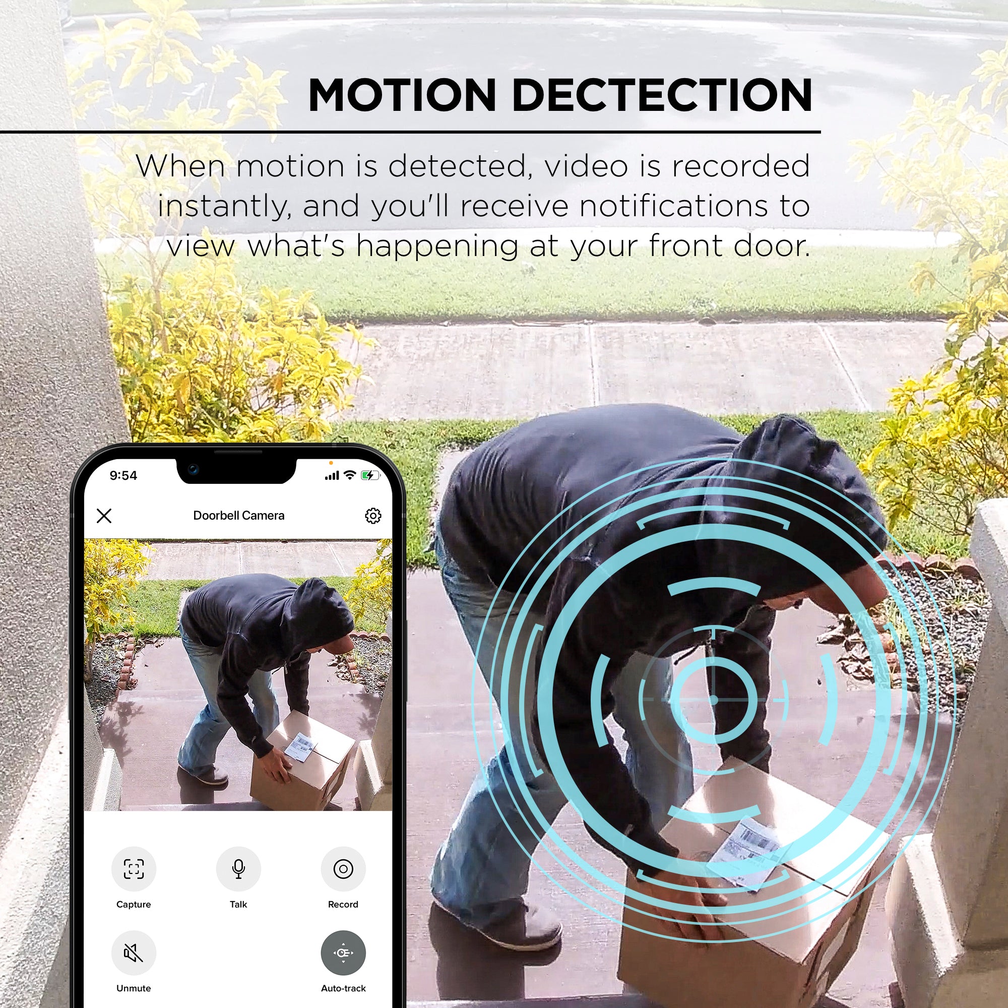 App Smart Door Cam Smart Doorbell Camera, 1080p