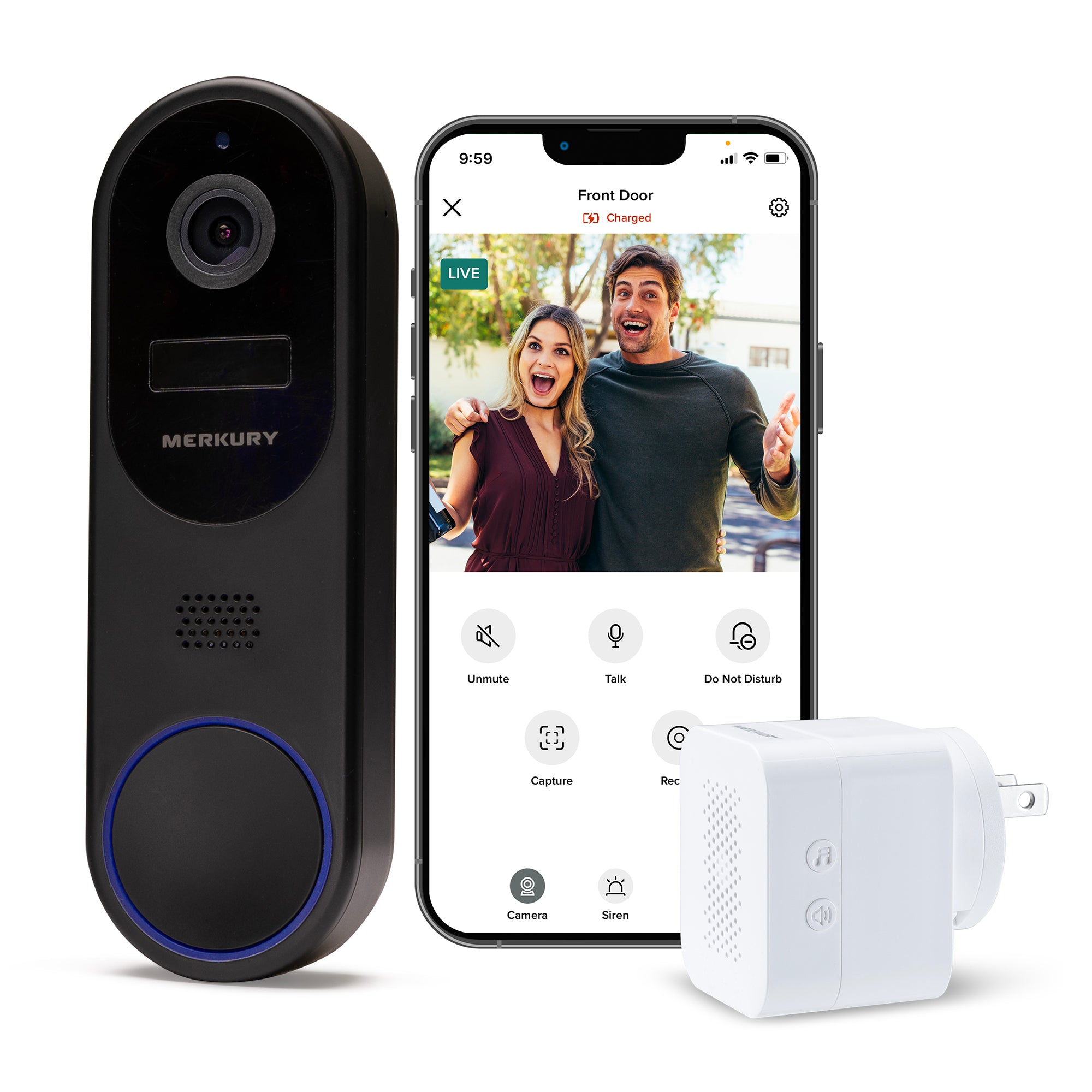 Smart Doorbell Camera, 1080p