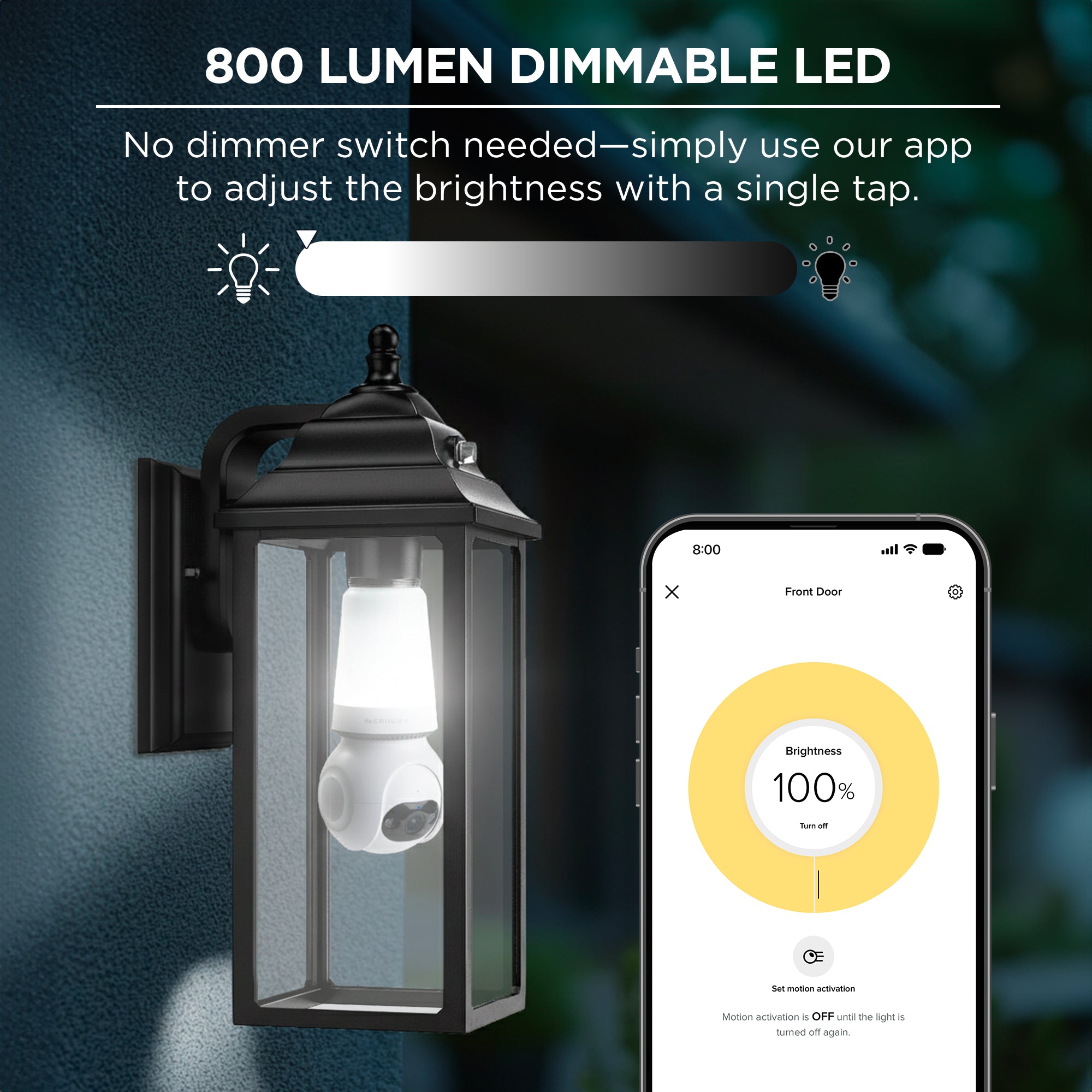 Merkury Smart 2K Light Bulb Security Camera