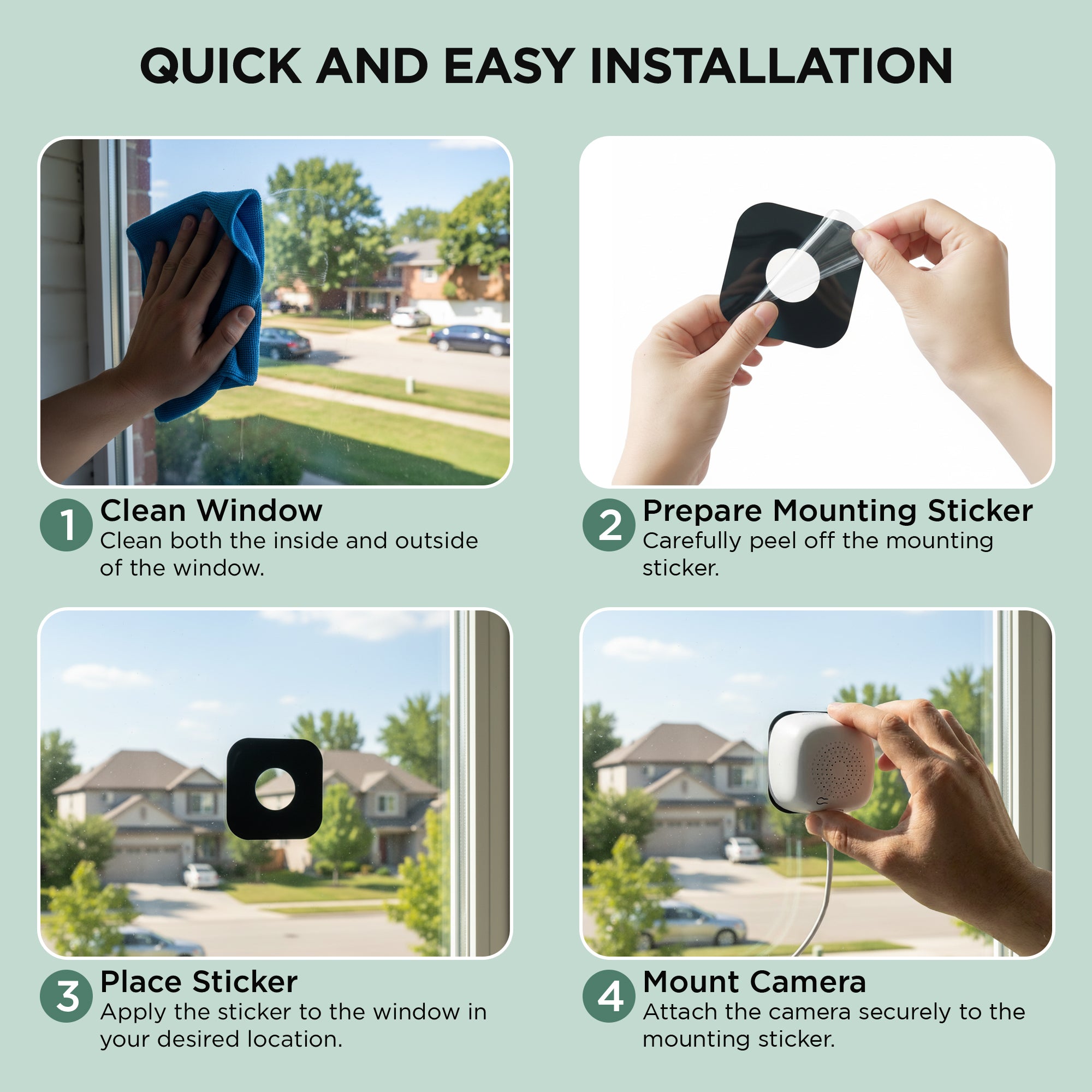 Smart 2K window camera – Merkury Smart