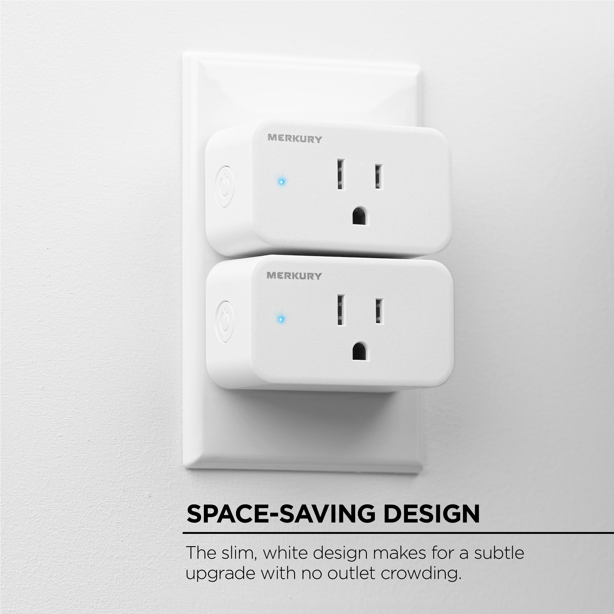 Alexa Plug In Wall Merkury Smart Plugs, Compatible with Alexa and Google Home - Wi-Fi ...