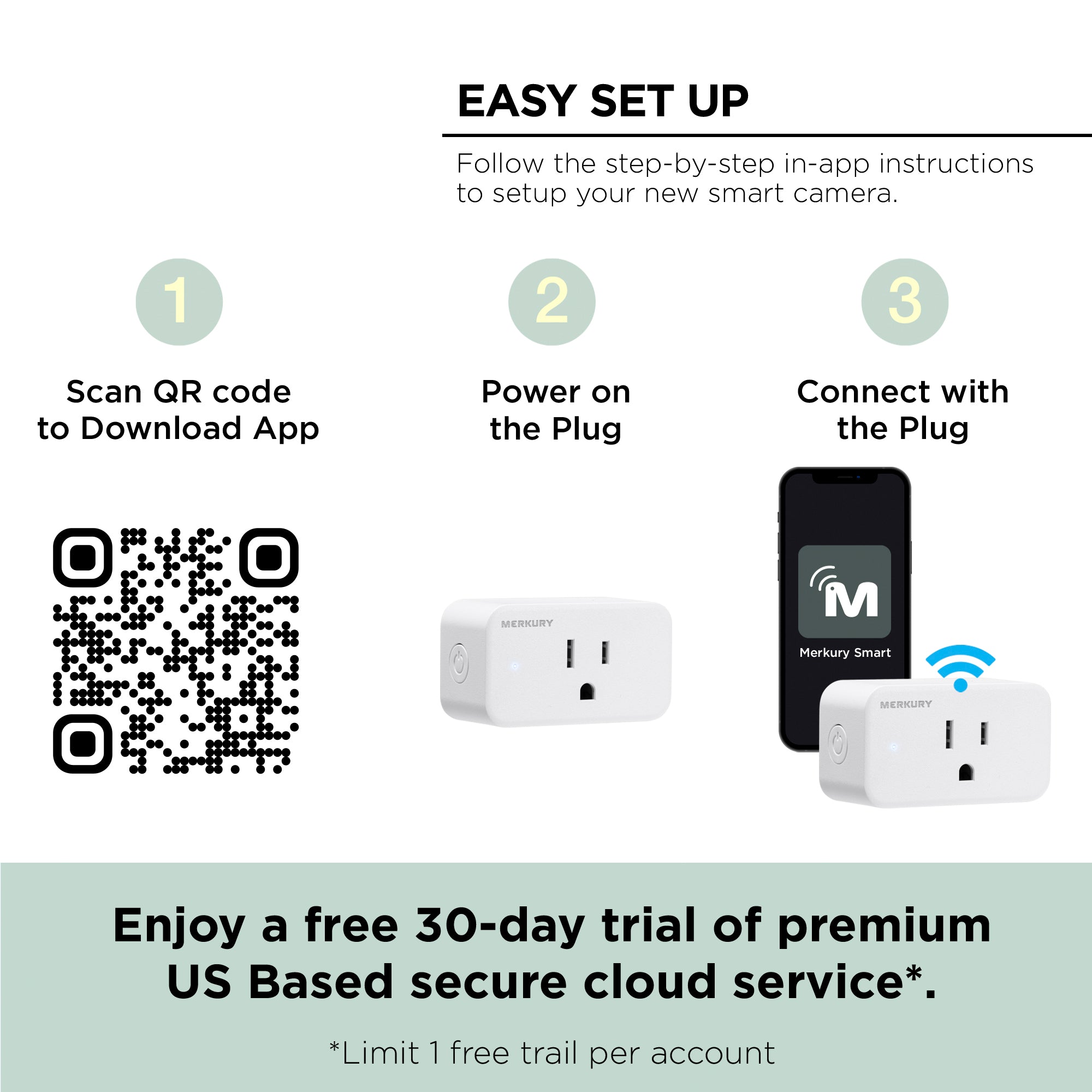 Merkury Innovations Indoor/Outdoor Wi-Fi Smart Plug, Requires 2.4 GHz Wi-Fi  (Green) 